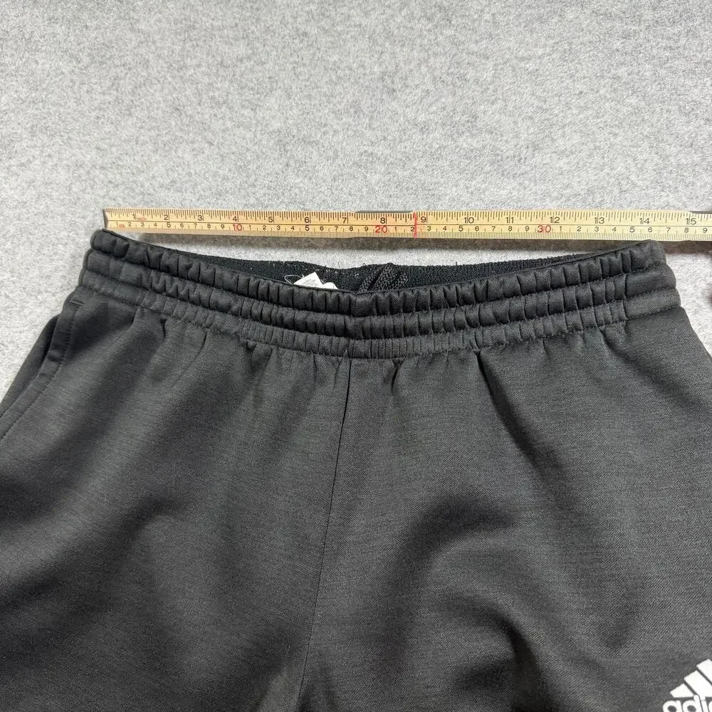 Adidas Fleece ClimaWarm Sweatpants Mens M Gray Jogger Tapered Cuffed Drawstring